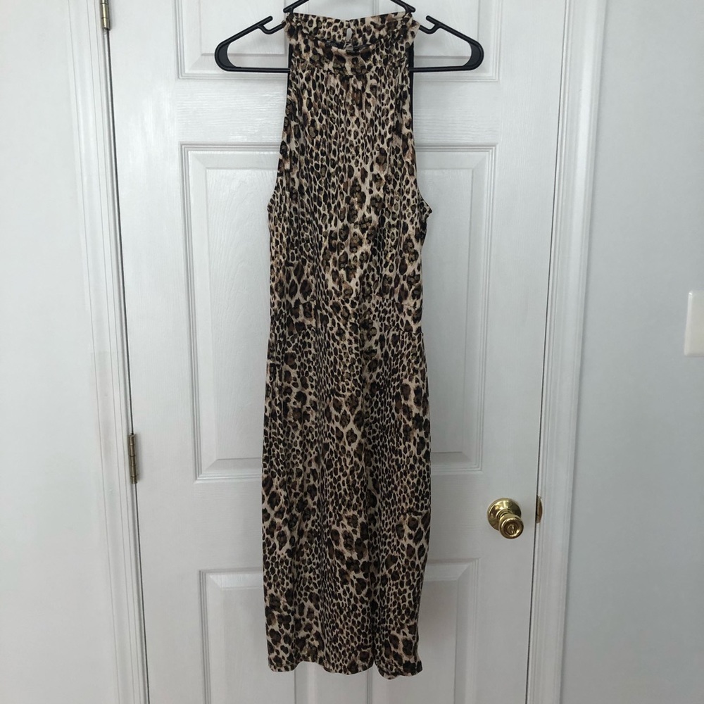 Forever 21 midi animal print dress